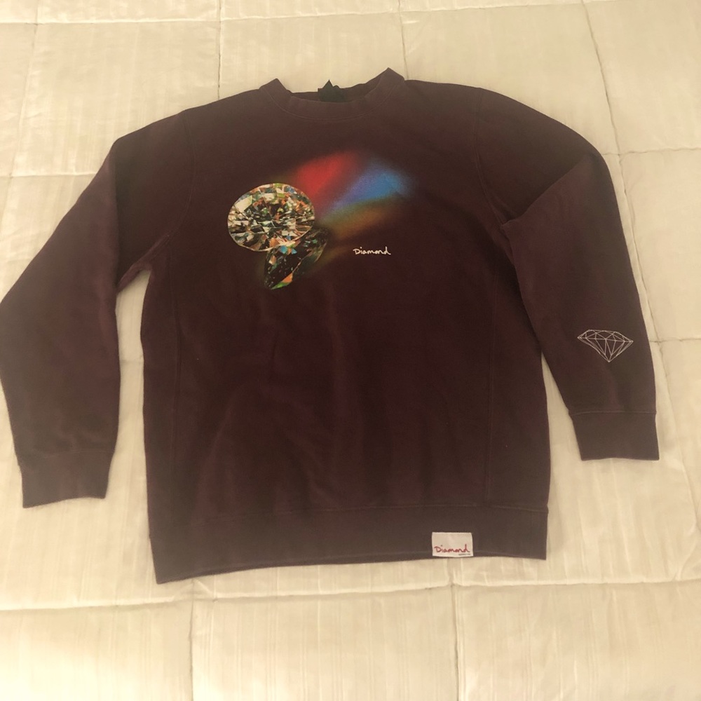 Burgundy Diamond sweatshirt